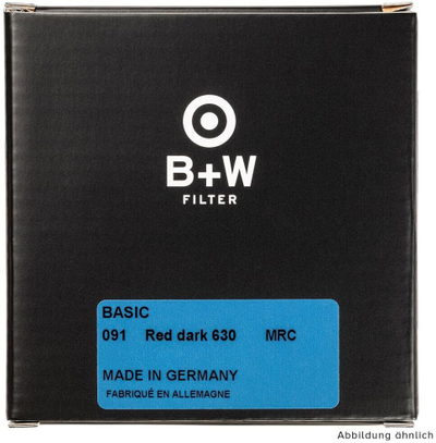 Фотографски филтер B+W Basic 091M MRC, 62mm, Темно црвен 630, темно црвен