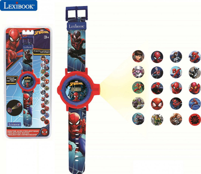 Orë dore fëmijësh Lexibook Spider-Man, projektor 20 imazhe, digjitale, shumëngjyrëshe