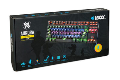 Тастатура iBOX Aurora K-2R, Blue Switch, RGB, црна
