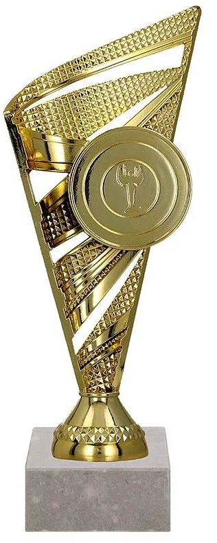 Kupë trofe Tryumf Trophy 8381 GSB, metal, ngjyrë flori edhe argjendi