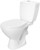 WC qëndrore Neuesbad Basic Plus FSS1110, dalje horizontale, sistem shkarkimi 3/6 L, e bardhë