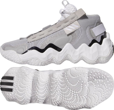 Atlete basketbolli Adidas Exhibit B Wmns Mid GY8983, për goca, gri