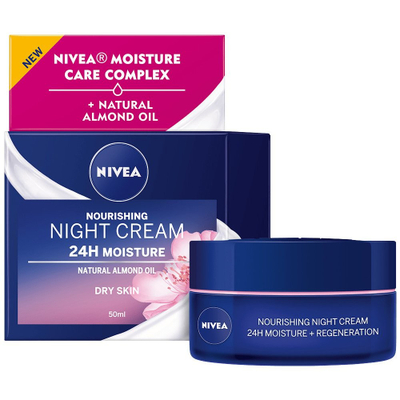 Krem nate Nivea Dry Skin 24H Moisture, 50 ml