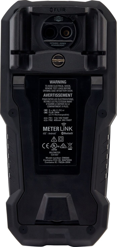Multimetër termografik FLIR DM285 FLEX KIT, TRMS, me Bluetooth, i zi