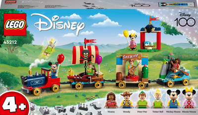 Set lodër Lego Disney Celebration Train 43212, tren parade, 4+ vjeç, shumëngjyrësh