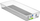 Organizues sirtari Curver Sistemo8, 37.5x15x5 cm, plastik transparent
