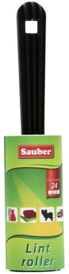 Rrotull pastrimi Sauber 24801100, me mbajtëse që mbushet prap, 24 fletë ngjitëse