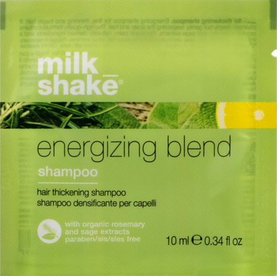 Shampo flokësh Milk Shake Energizing Blend, trashje, pa sulfate, 10 ml