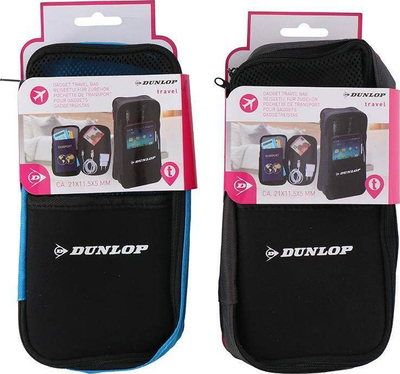 Çantë udhëtimi Dunlop Gadget Travel, 21x11.5 cm, me shumë ndarje, e zezë