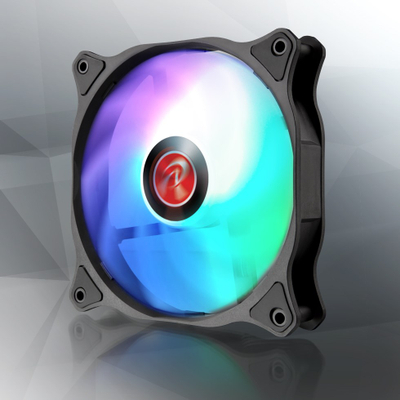 PC вентилатори Raijintek EOS 12 RBW ADD, 120 mm, сет 2 парчиња со хаб и далечински управувач, со RGB, црни