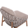 Set mobilje kopshti KROM HM6360.02, 5 pjesë, alumin, gri e çelët