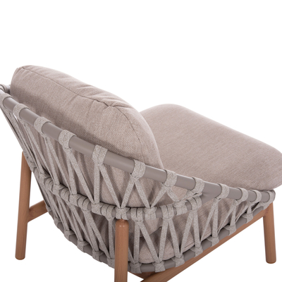 Set mobilje kopshti KROM HM6360.02, 5 pjesë, alumin, gri e çelët