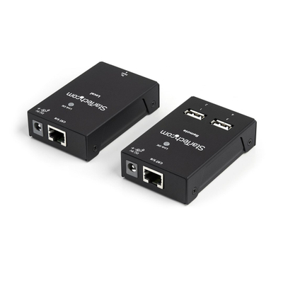 Extender USB StarTech USB2004EXTV, 4 porta USB 2.0, me kabllo Cat5 / Cat6, i zi