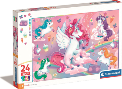 Puzzle Clementoni Jolly Unicorns, 24 copa, për kalamaj