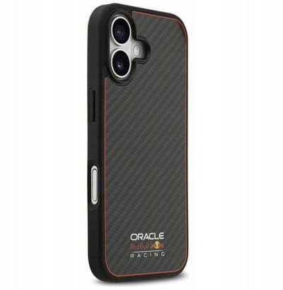Futrollë telefoni Red Bull Case Kevlar Logo Matt MagSafe për iPhone 17, mbrojtje kevlar, përfundim mat, e zezë