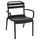 Karrige lounge oborri KORVER HM6333.02, polipropilen, 63.5x65x76cm, e zezë