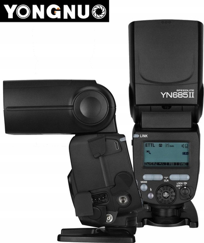 Blic fotografik Yongnuo YN685 II, TTL HSS, për Canon, i zi