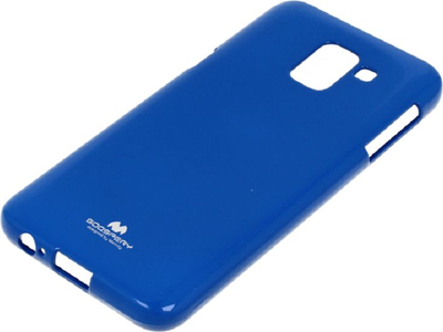 Këllëf telefoni Mercury Jelly për Samsung J6 2018, silikon, me shkëlqim, blu
