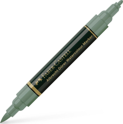 Marker Faber Castell PAP Dual Marker Color 120, brush, i gjelbër