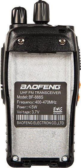 Радио врска Crotocol Baofeng BF-888S, UHF, црна