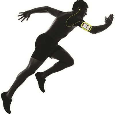 Byzylyk sportiv për telefon Puro Universal Armband, rregullueshëm, universal, i zi