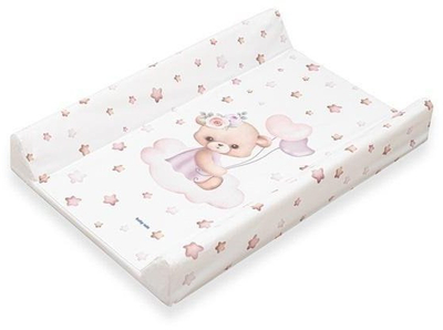 Dyshek ndërrimi Baby Mix Bear, 47x70 cm, me bazë të fortë, rozë