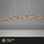 Ndriçues Briloner LED 29W, 3200 lm, 3000K, 98×11×120cm, i zi/kafe