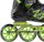 Patina inline Nils Extreme rekreative, nr. 38, të zeza me jeshile