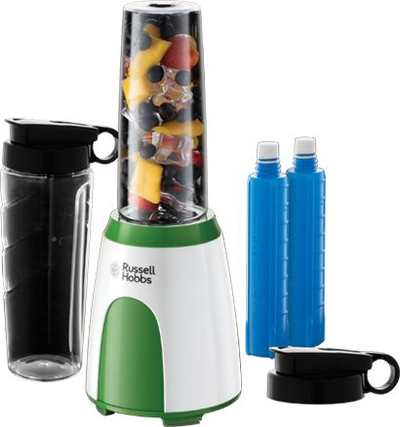 Blender Russell Hobbs Explore Mix & Go Cool, 300W, i bardhë / i gjelbër