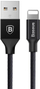 Kabllo Baseus USB-A USB - Lightning (25263-uu), 1.2 m, e zezë