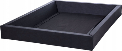 Француски кревет Eu Waterbed, 140x200cm, тапацир полиестер, темно сив