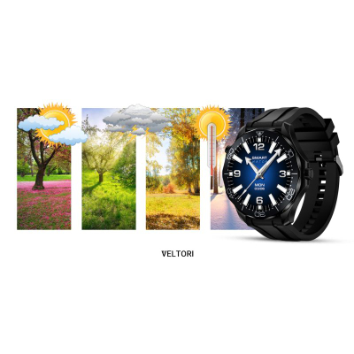 Smartwatch Veltori VT150 1, ekran 1.52", IP68, i zi