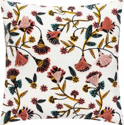 Декоративно ќесе за перница Atmosphera Pillowcase In Colorful Flowers, 40x40 cm, памук, шарено