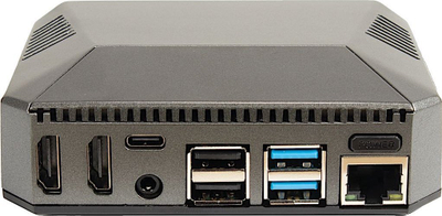 Кутија за развој Inter-Tech ODS-727, за Raspberry Pi 4, алуминиум, сива