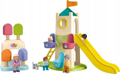 Set loje Playmobil Junior Adventure Tower 71703, 18 pjesë, për kalamaj 1‑4 vjeç, shumëngjyrësh