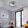 Ventilator tavani me llambë Lamkur Apollo 49915, LED 38W 3000K, 4000 lm, i zi