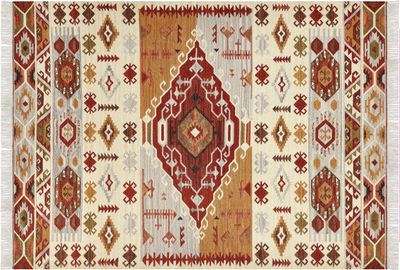 Tapet PROSHYAN Wool Kilim, 200x300 cm, lesh, shumëngjyrësh