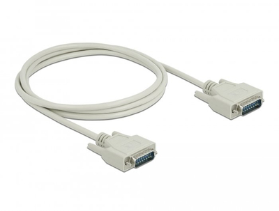 Kabllo seriale DeLOCK 85976 Sub-D15, 2 m, bezhë