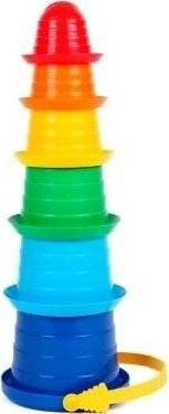 Lodër ndërtimi Technok Pyramid Sombrero, 6 pjesë, shumëngjyrëshe