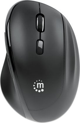 Mouse pa kabllo Manhattan Ergonomic, optik 1600dpi, 6 butona, i zi