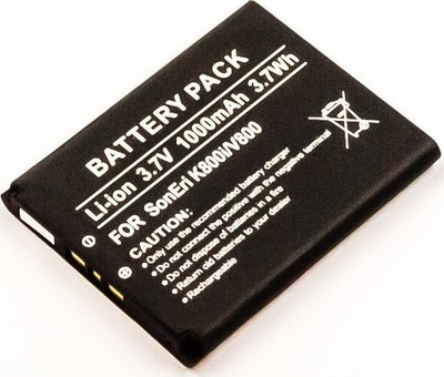 Bateri telefoni CoreParts MBXSO-BA0010 për Sony Ericsson K800i V800, e zezë edhe e bardhë