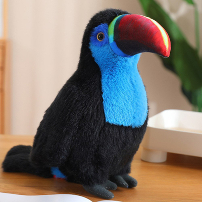 Lodër pelushi toucan, 40 cm, blu