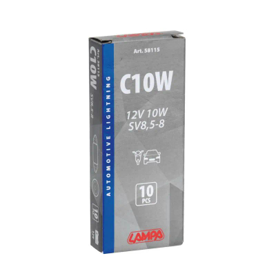 Lampa 12v 10w Sv8,5-8 38mm Kuti