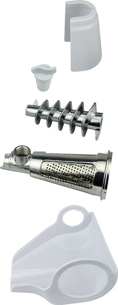 Aksesor shtrydhës për grirëse mishi Polaris PTJ 0102, për fruta dhe perime, i bardhë