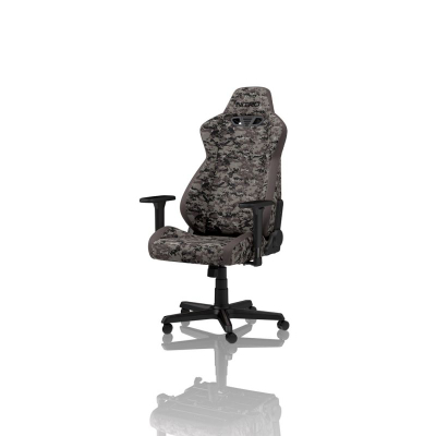 Гејминг столче Nitro Concepts S300 Urban Camo, ергономско, со потпирачи за раце, сиво камуфлажно