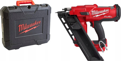 Pistoletë pa kabllo për gozhdëzim Milwaukee M18 FFN-0C, 30–34°, me LED, e kuqe