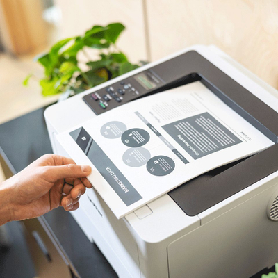 Printer laser Brother HL-L5210DWT, monokrom, Wi‑Fi, i bardhë