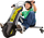 Tricikël elektrik për kalamaj Razor PowerRider 360, 12V, mban deri 54 kg, i zi