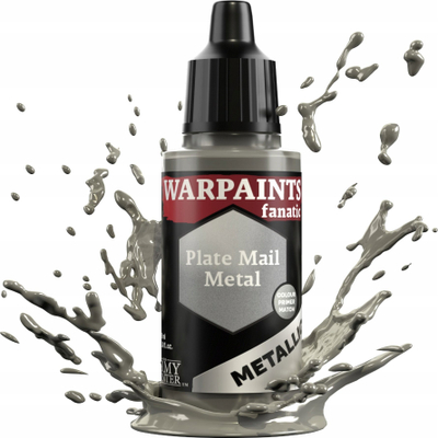 Ngjyrë akrilike The Army Painter Warpaints Fanatic Metallic Plate Mail Metal, 18ml, metalike, argjendi