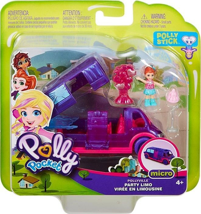 Set figurash Polly Pocket Pollyville Limousine